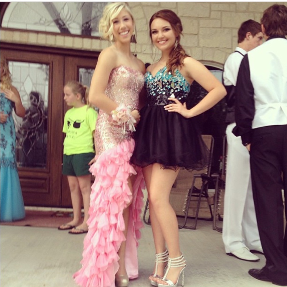 Blue & green prom dress